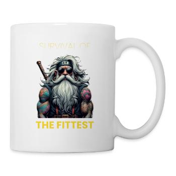 Survival of the fittest - Mug - white - Right