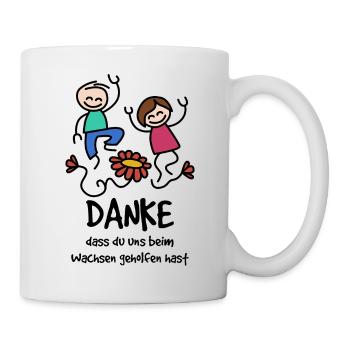 Kindergarten Abschiedsgeschenk für Erzieherin - Tasse - Weiß - Rechts