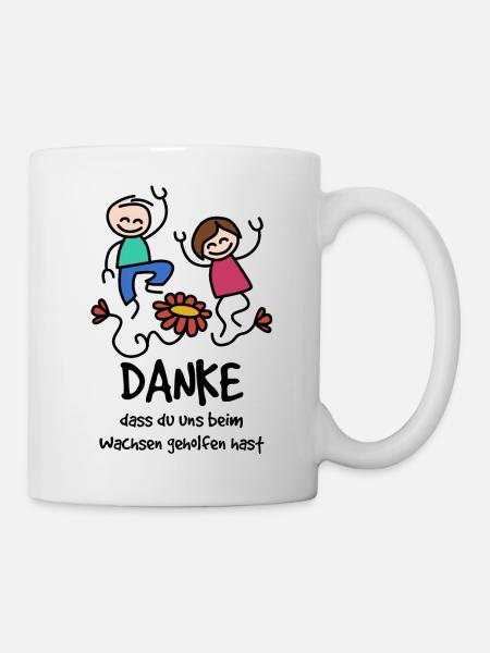 Kindergarten Abschiedsgeschenk für Erzieherin - Tasse - Weiß