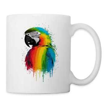 Ara Papagei - Tasse - Weiß - Rechts