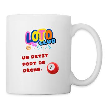LOTO - BINGO - 7 - UN PETIT PORT DE PÊCHE - Mug blanc - blanc - Droite