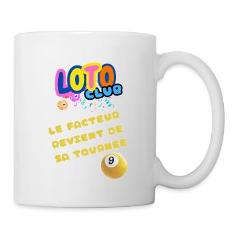 LOTO - BINGO - 9 - LE FACTEUR REVIENT DE TOURNEE - Mug blanc - blanc - Droite