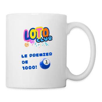 LOTO - BINGO - 1 - LE PREMIER DE 1000 - Mug blanc - blanc - Droite