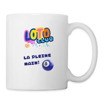 LOTO - BINGO - 5 - LA PLEINE MAIN - Mug blanc - blanc - Droite
