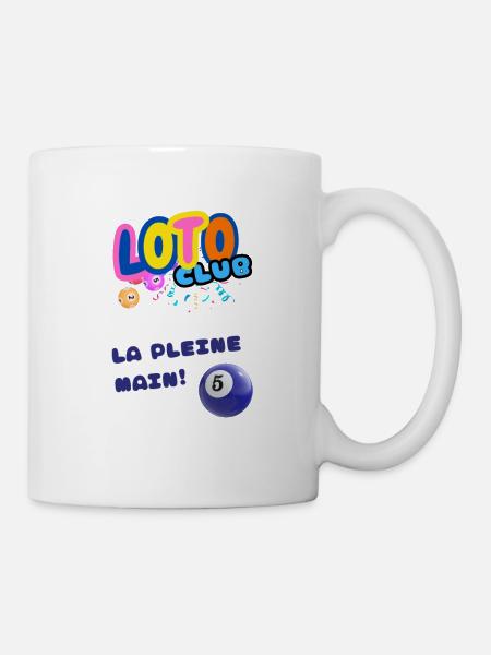 LOTO - BINGO - 5 - LA PLEINE MAIN - Mug blanc - blanc