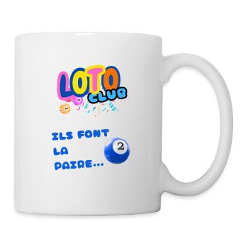 LOTO - BINGO - 2 - ILS FONT LA PAIRE - Mug blanc - blanc - Droite