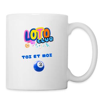 LOTO - BINGO - 2 - TOI ET MOI - Mug blanc - blanc - Droite