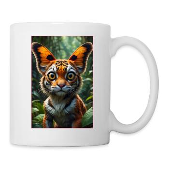 Le Tigre-Papillon - Mug blanc - blanc - Droite