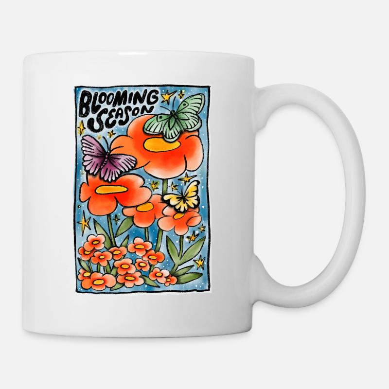 Blütezeit - Tasse - Weiß