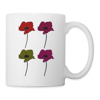 Poppy 4x - Mug - white - Right