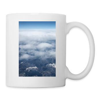 Cloud Formations and the alps near the Zugspitze - Mug - white - Right