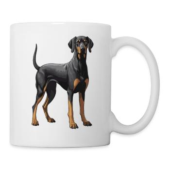 Doberman Dog Animal - Mug - white - Right