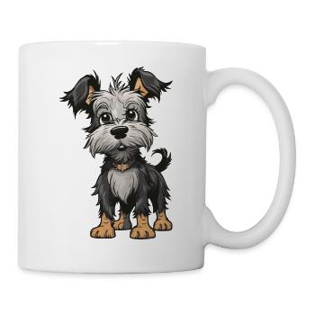 Yorkshire Terrier Hund Tier - Tasse - Weiß - Rechts