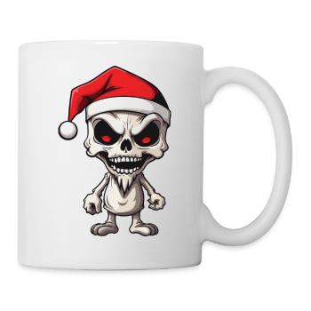 Squelette du Père Noël - Mug blanc - blanc - Droite