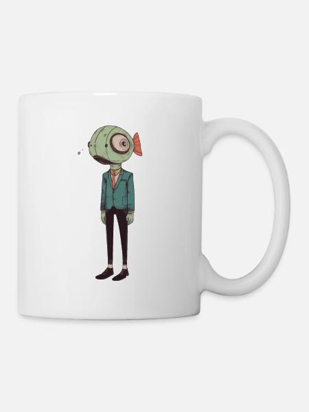 Fisch Butler - Tasse - Weiß