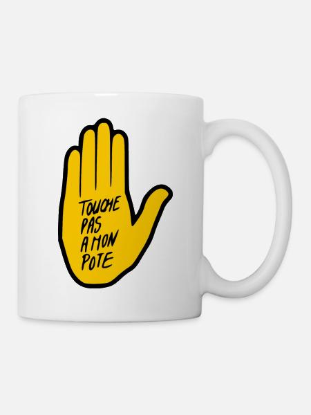 touche pas a mon pote - Mug blanc - blanc
