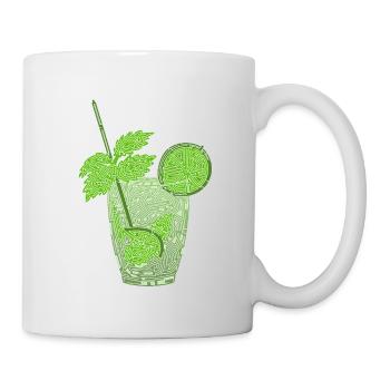 Laby Mojito (weiße Kontur) - Tasse - Weiß - Rechts