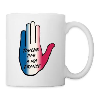 touche pas a ma France - Mug blanc - blanc - Droite