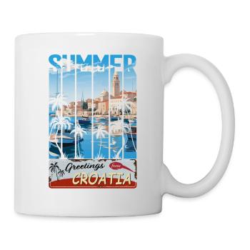 Croatia hrvatska kroatien hrv hr travel Zadar - Mug - white - Right