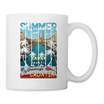 Croatia hrvatska kroatien hrv hr travel Zadar - Mug - white - Right