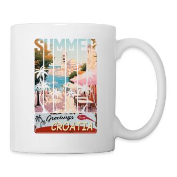 Croatia hrvatska kroatien hrv hr travel Zadar - Mug - white - Right