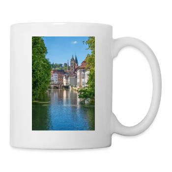 Paysage urbain d’Esslingen am Neckar depuis Agnesbrücke - Mug blanc - blanc - Droite