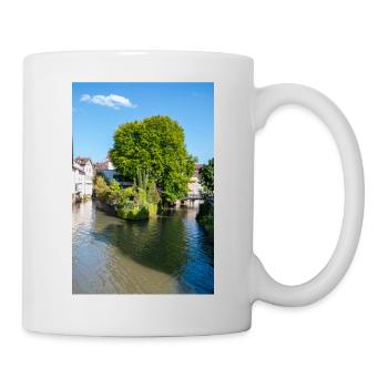 Cityscape of Esslingen am Neckar from Agnesbrücke - Mug - white - Right