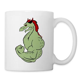 strong dragon 02 - Tasse - Weiß - Rechts