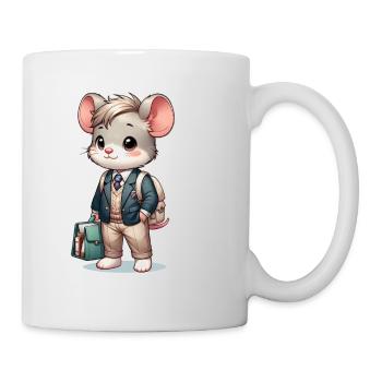 Cute Schoolboy Mouse - Mug - white - Right