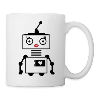 copie femme robot - Mug blanc - blanc - Droite