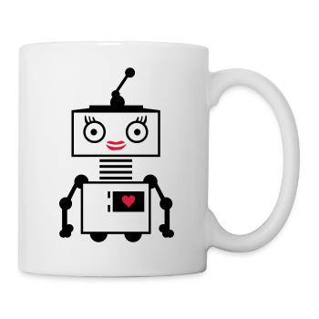 copie femme robot - Mug blanc - blanc - Droite