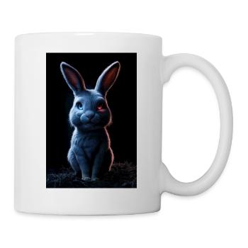 Le Yin et le Yang du Lapin - Mug blanc - blanc - Droite