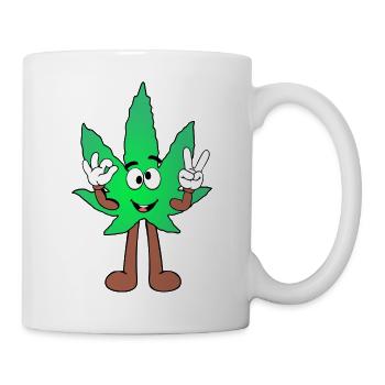 Der Bloom - Weed Cannabis Stoned Hanf Marihuana - Tasse - Weiß - Rechts
