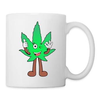 Der Bloom - Nice Bloom Weed Cannabis Marihuana - Tasse - Weiß - Rechts