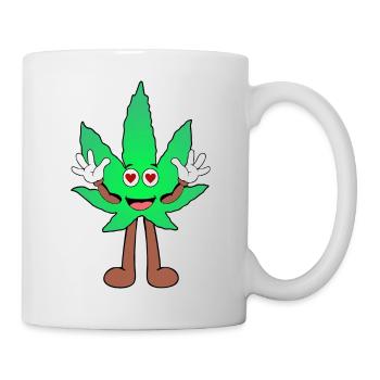 Der Bloom - Weed Cannabis Stoned Hanf Marihuana - Tasse - Weiß - Rechts