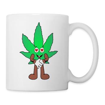 Der Bloom - Love Bloom Weed Cannabis Marihuana - Tasse - Weiß - Rechts