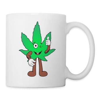 Der Bloom - Weed Cannabis Stoned Hanf Marihuana - Tasse - Weiß - Rechts