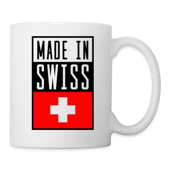 swiss made in - Tasse - Weiß - Rechts