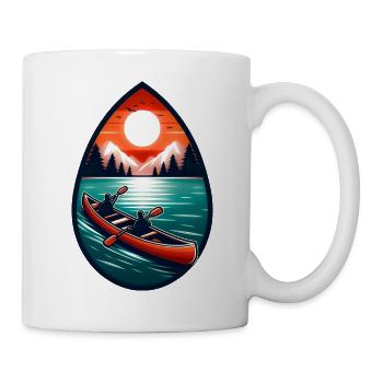 Kayaking Canoë - Mug blanc - blanc - Droite