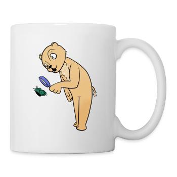 Lupe - Tasse - Weiß - Rechts
