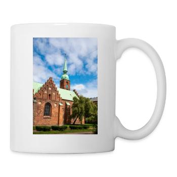 Klosterkirken, Aarhus, Dänemark - Tasse - Weiß - Rechts