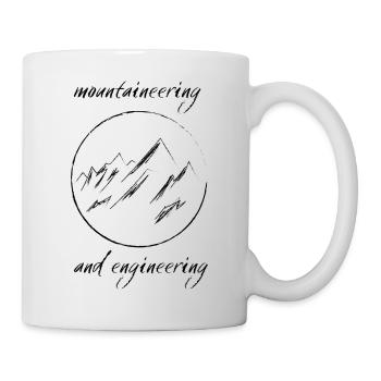 Montagne / Alpinisme et ingénierie - Mug blanc - blanc - Droite
