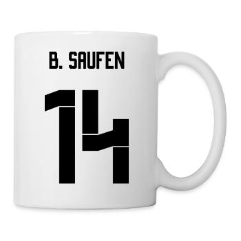 Deutschland Trikot - B Saufen - Tasse - Weiß - Rechts