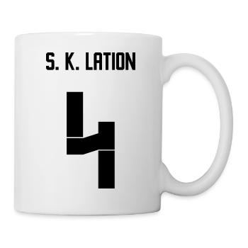 Deutschland Trikot - S K Lation - Tasse - Weiß - Rechts