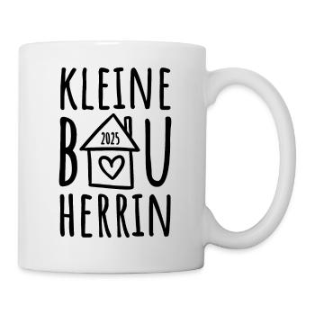 Kleine Bauherrin 2025 - Tasse - Weiß - Rechts
