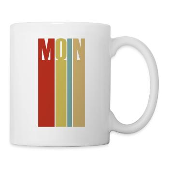 Moin - Guten Morgen - Nordsee - Ostsee - Anker - Tasse - Weiß - Rechts
