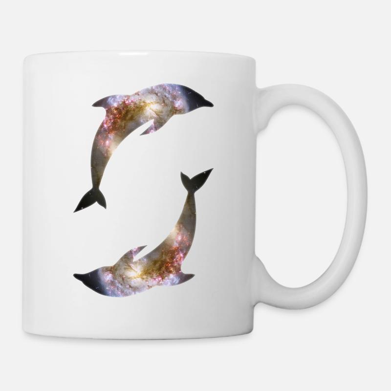 Dolphins Galaxy - Mug - white