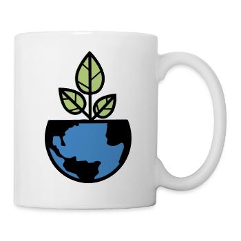 planet erde - Tasse - Weiß - Rechts