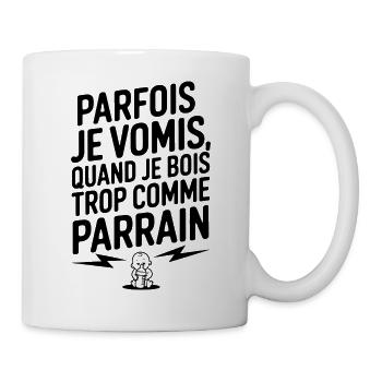 Comme Parrain - T-shirt Bébé Humour - Mug blanc - blanc - Droite