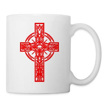Kreuz Kreuze Kruzifix Halloween - Tasse - Weiß - Rechts